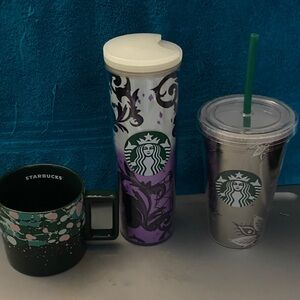 Starbucks Purple and Silver Drinkware Collection (E)
